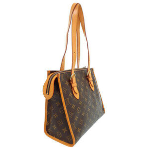 Louis Vuitton Leather Monogram Brown Bag Popincourt Shoulder